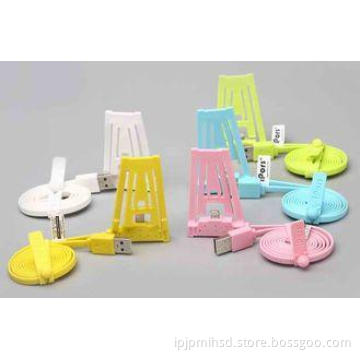Powered Colorful Apple IPhone 4 Micro USB Sync Cable Phone